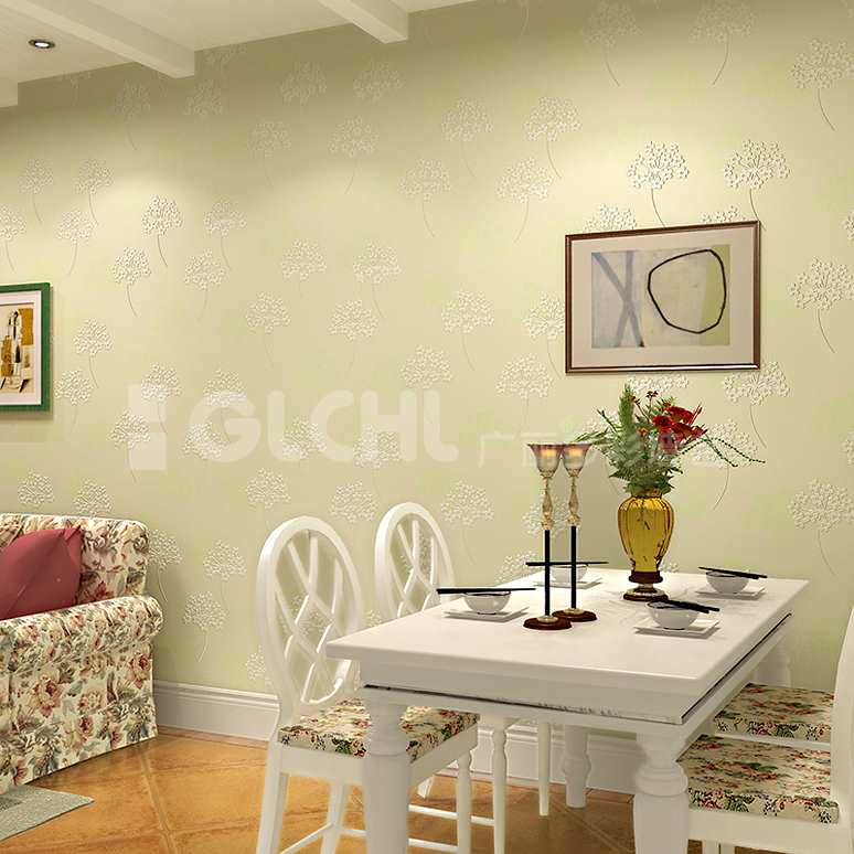 田園風(fēng)格手工墻紙餐廳